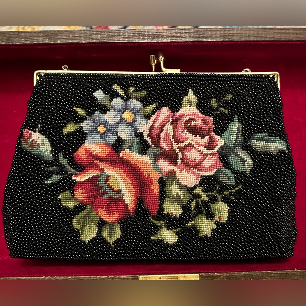 Vintage beaded clutch